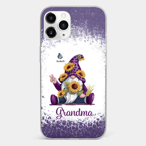 A Grandchild’s Smile Is Grandma’s Sunshine - Family Personalized Custom Clear Phone Case - Gift For Mom, Grandma