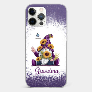 A Grandchild’s Smile Is Grandma’s Sunshine - Family Personalized Custom Clear Phone Case - Gift For Mom, Grandma