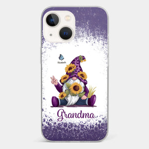 A Grandchild’s Smile Is Grandma’s Sunshine - Family Personalized Custom Clear Phone Case - Gift For Mom, Grandma