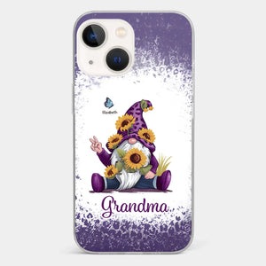 A Grandchild’s Smile Is Grandma’s Sunshine - Family Personalized Custom Clear Phone Case - Gift For Mom, Grandma