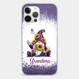 A Grandchild’s Smile Is Grandma’s Sunshine - Family Personalized Custom Clear Phone Case - Gift For Mom, Grandma