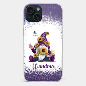 A Grandchild’s Smile Is Grandma’s Sunshine - Family Personalized Custom Clear Phone Case - Gift For Mom, Grandma