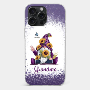 A Grandchild’s Smile Is Grandma’s Sunshine - Family Personalized Custom Clear Phone Case - Gift For Mom, Grandma