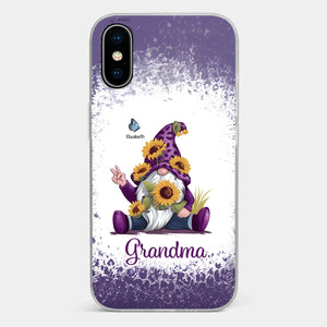 A Grandchild’s Smile Is Grandma’s Sunshine - Family Personalized Custom Clear Phone Case - Gift For Mom, Grandma