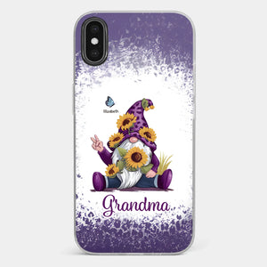 A Grandchild’s Smile Is Grandma’s Sunshine - Family Personalized Custom Clear Phone Case - Gift For Mom, Grandma