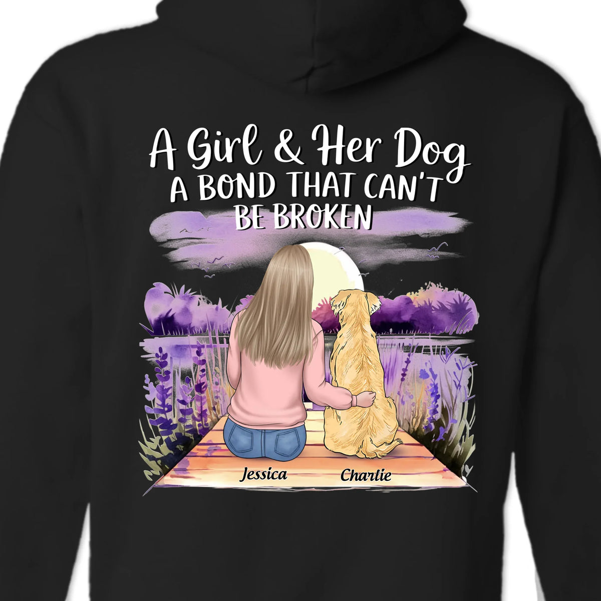 Paws And Love, Forever - Dog Personalized Custom Back Printed Unisex T-shirt, Hoodie, Sweatshirt - Gift For Pet Owners, Pet Lovers