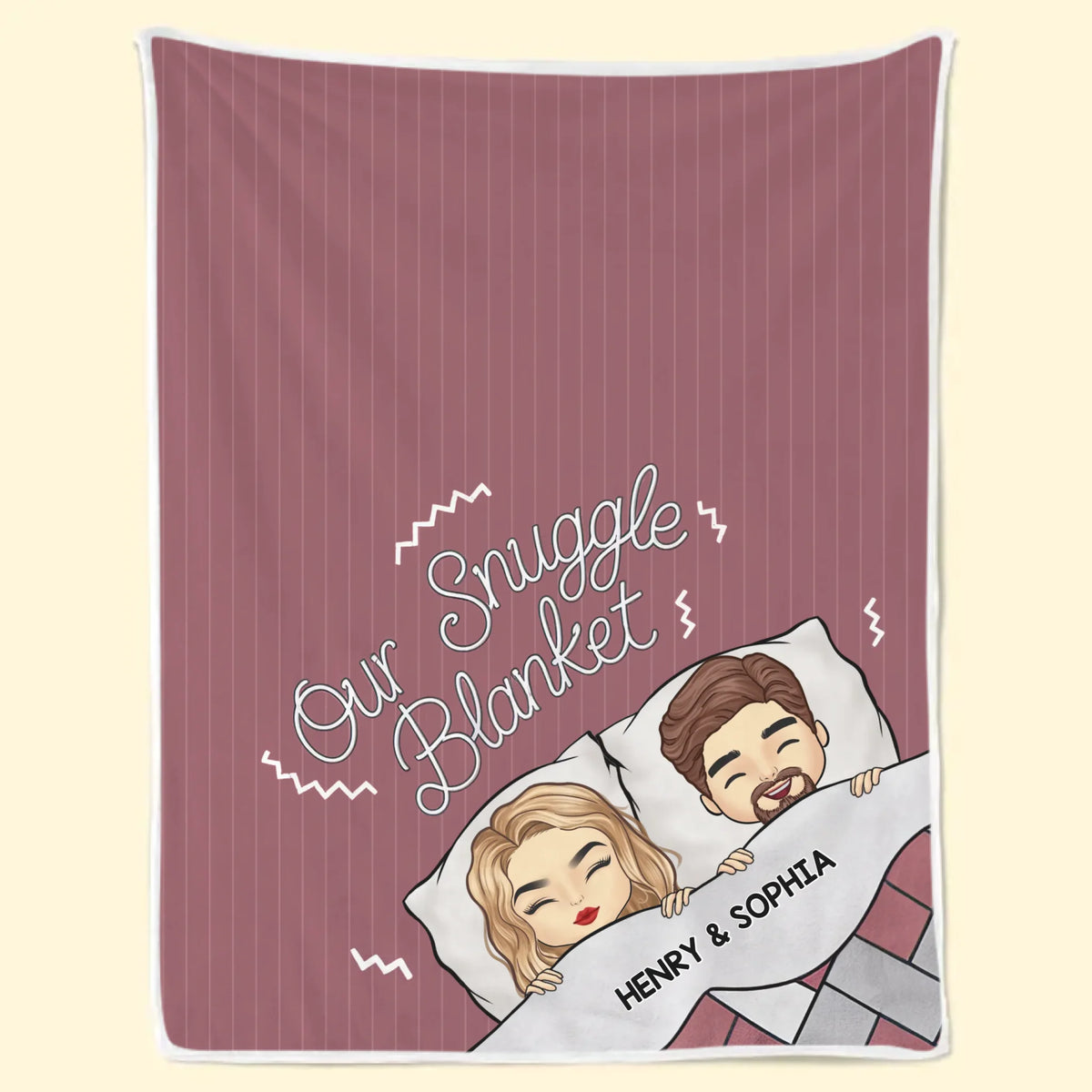Our Cozy Corner - Couple Personalized Custom Blanket - Gift For Husband Wife, Anniversary