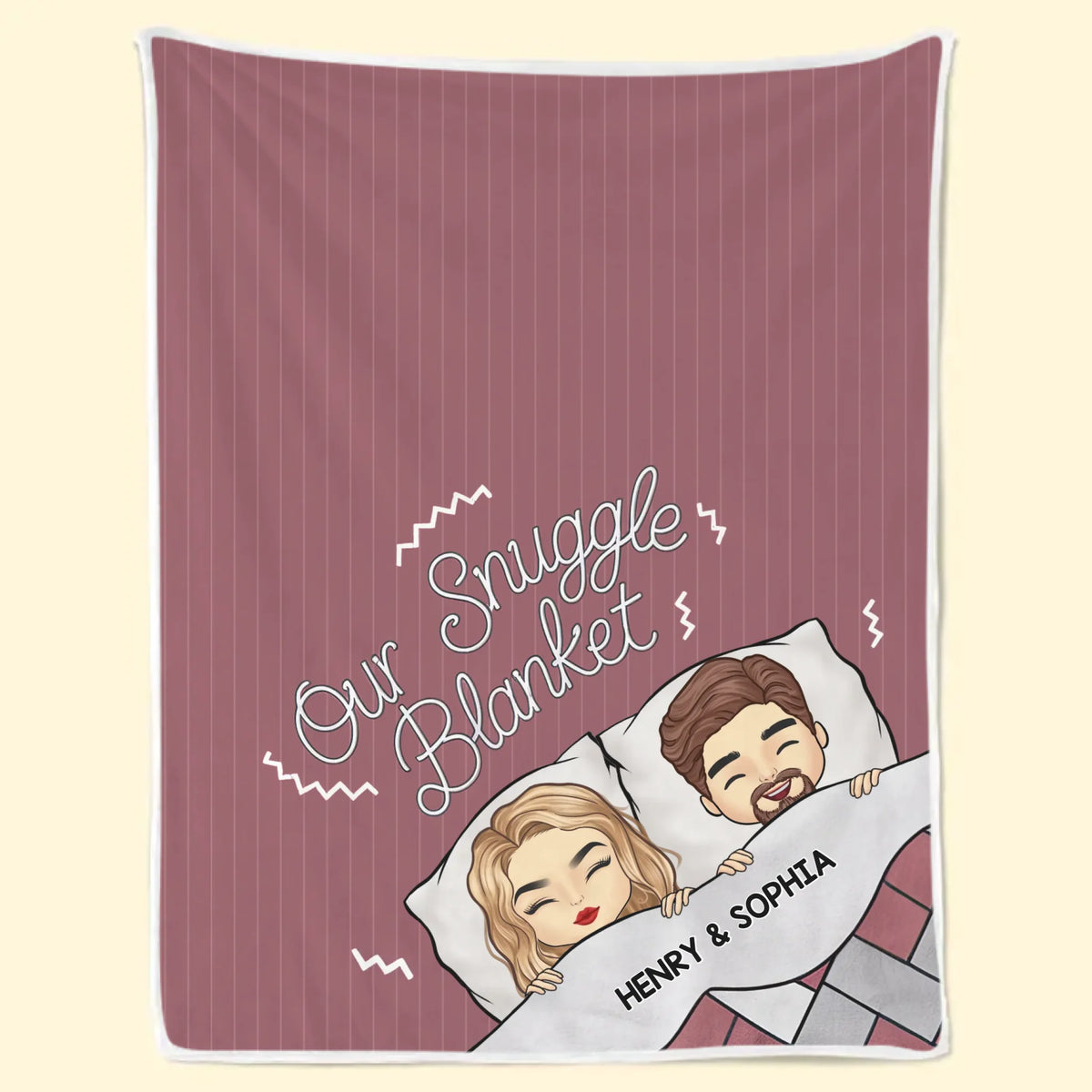 Our Cozy Corner - Couple Personalized Custom Blanket - Gift For Husband Wife, Anniversary