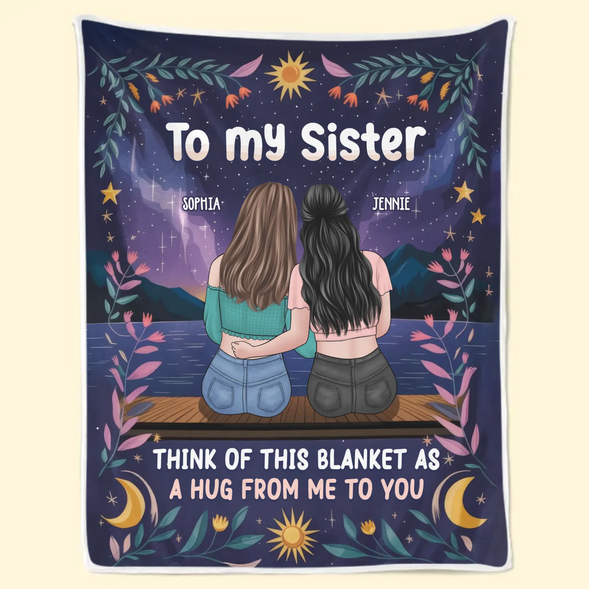A Thoughtful Gift For The Person Who Knows You Best - Bestie Personalized Custom Blanket - Gift For Best Friends, BFF, Sisters