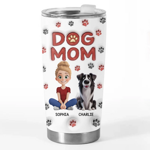 My Dog Is My Heart With Fur - Dog Personalized Custom 3D Inflated Effect Printed Tumbler - Gift For Pet Owners, Pet Lovers