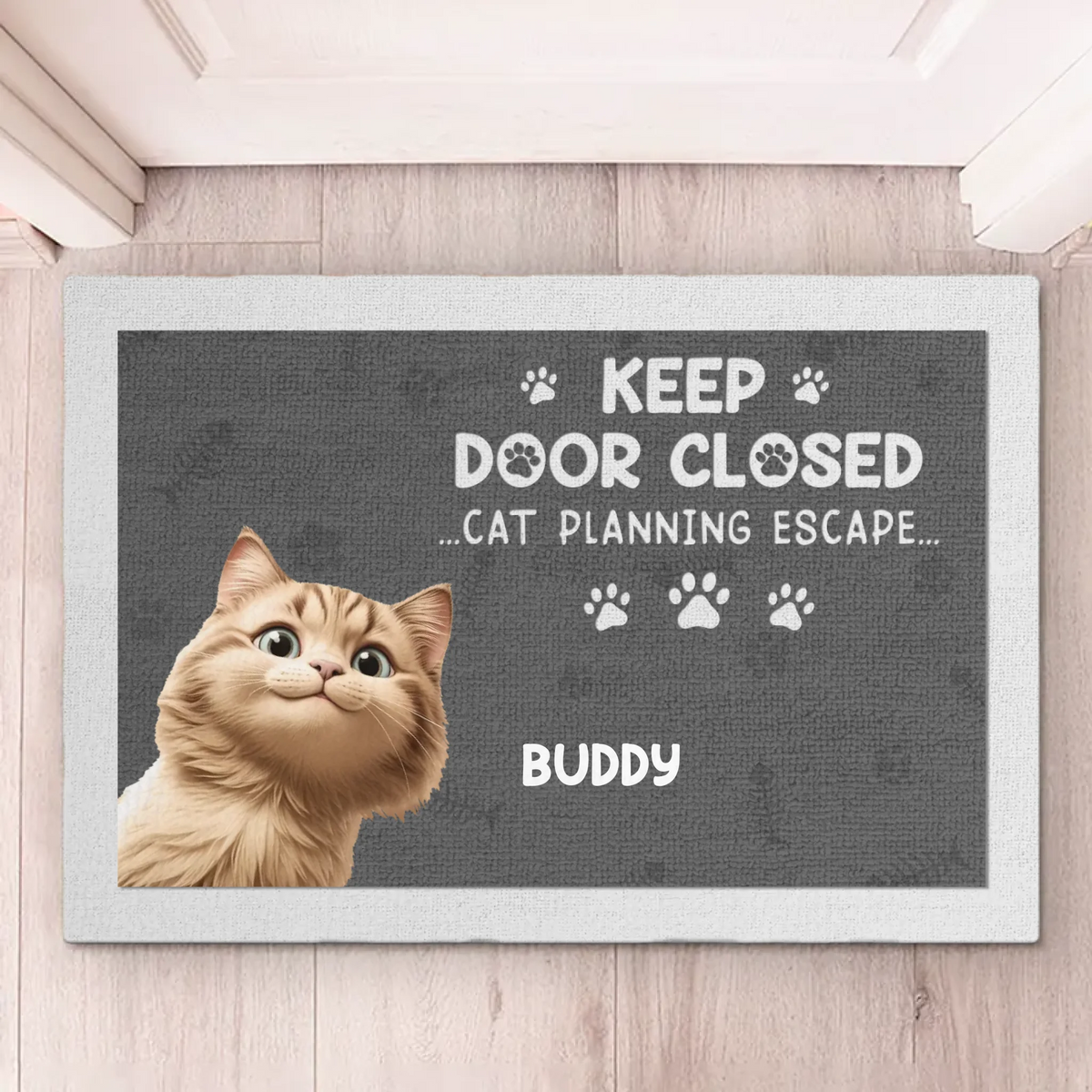 Cats On A Great Escape - Cat Personalized Custom Home Decor Decorative Mat - House Warming Gift For Pet Owners, Pet Lovers