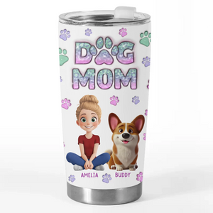 Home Is Where The Fur Sticks To Everything - Dog & Cat Personalized Custom 3D Inflated Effect Printed Tumbler - Gift For Pet Owners, Pet Lovers