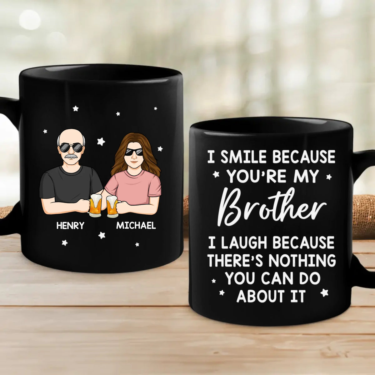 Family Is Our Greatest Blessing - Family Personalized Custom Black Mug - Gift For Family Members