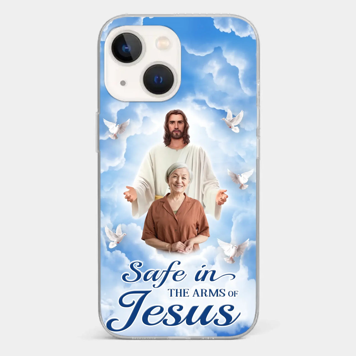 Custom Photo Beautiful As A Bright Shining Star - Memorial Personalized Custom Clear Phone Case - Sympathy Gift For Family Members