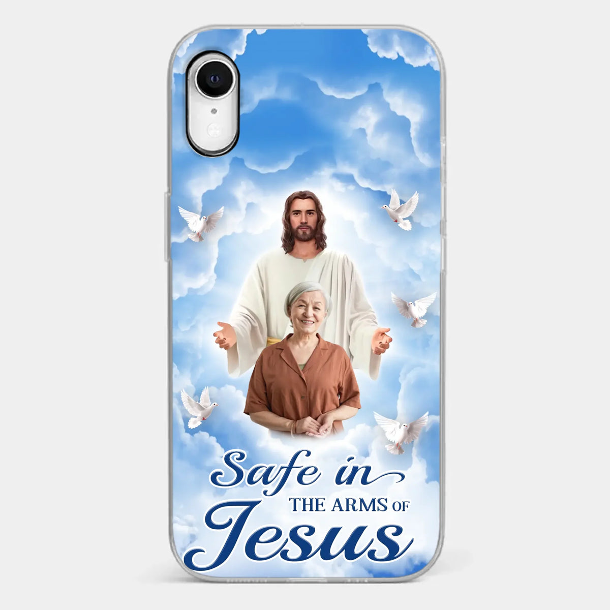 Custom Photo Beautiful As A Bright Shining Star - Memorial Personalized Custom Clear Phone Case - Sympathy Gift For Family Members