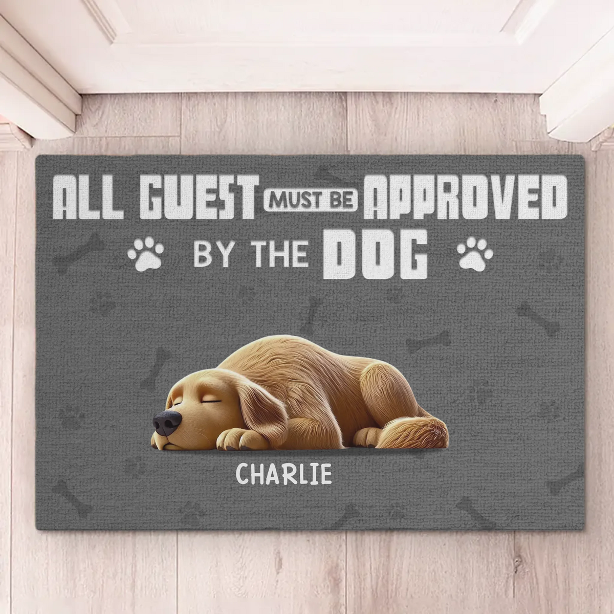 Tail Wags Speak Louder Than Words - Dog Personalized Custom Home Decor Decorative Mat - House Warming Gift For Pet Owners, Pet Lovers