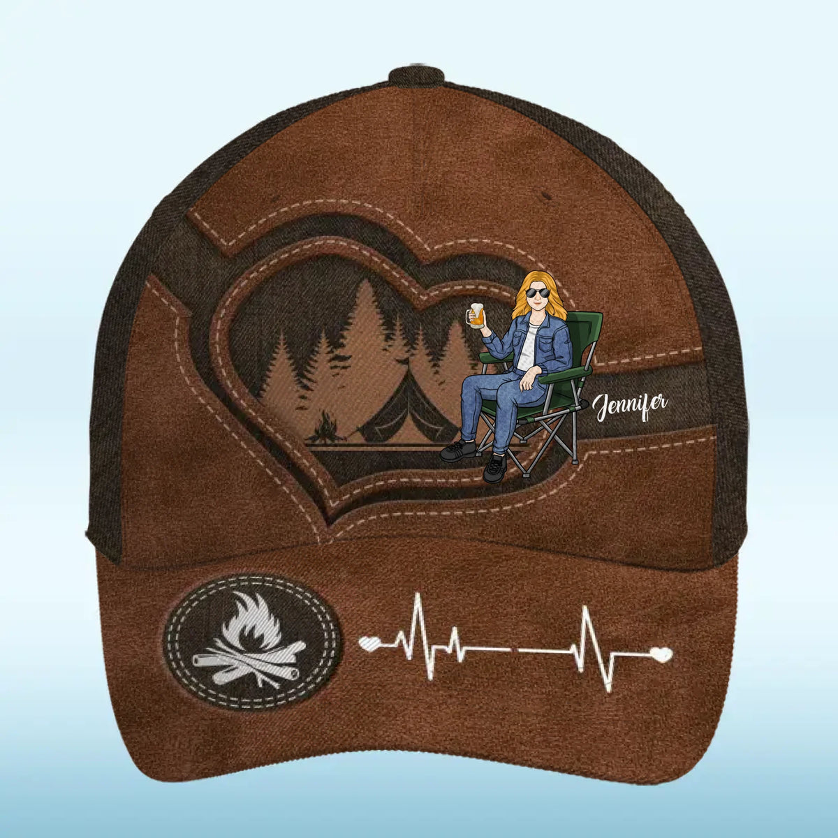 Real Freedom Lies In Wildness - Camping Personalized Custom Hat, All Over Print Classic Cap - Gift For Camping Lovers, Yourself