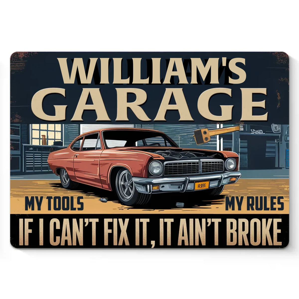 A Simple Yet Fun Way To Celebrate Your Space - Family Personalized Custom Home Decor Metal Sign - House Warming Gift For Yourself, Husband Wife, Best Friends, Family Members