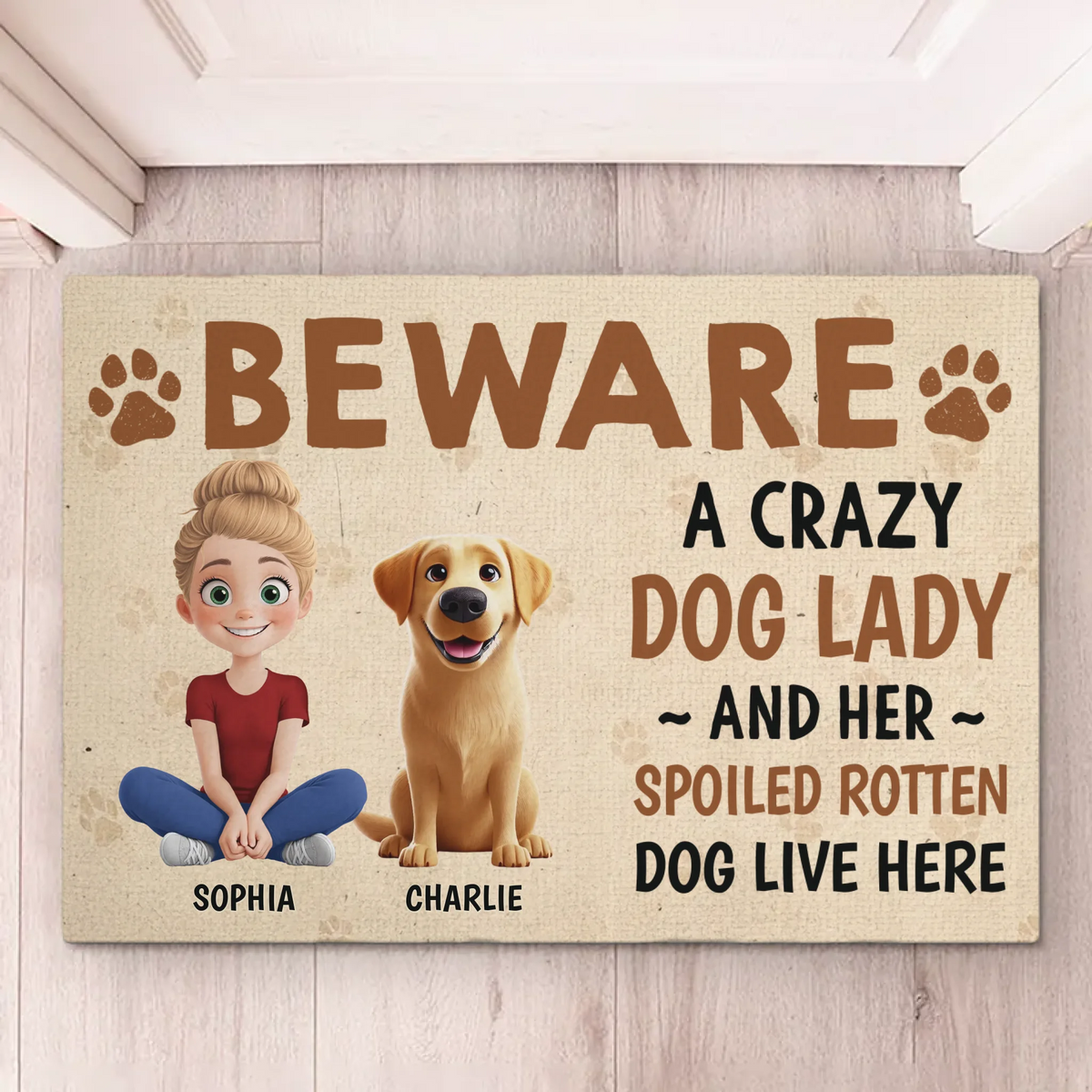 Tail Wags Are Love Notes - Dog Personalized Custom Home Decor Decorative Mat - House Warming Gift For Pet Owners, Pet Lovers