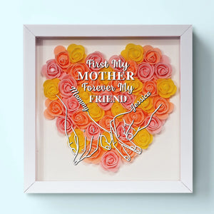 I’ll Always Be Your Little Girl - Family Personalized Custom Flower Shadow Box - Mother's Day, Gift For Mom, Grandma
