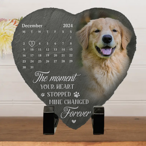 Custom Photo Loved Beyond Words, Missed Beyond Measure - Memorial Personalized Custom Heart Shaped Memorial Stone - Sympathy Gift For Pet Owners, Pet Lovers