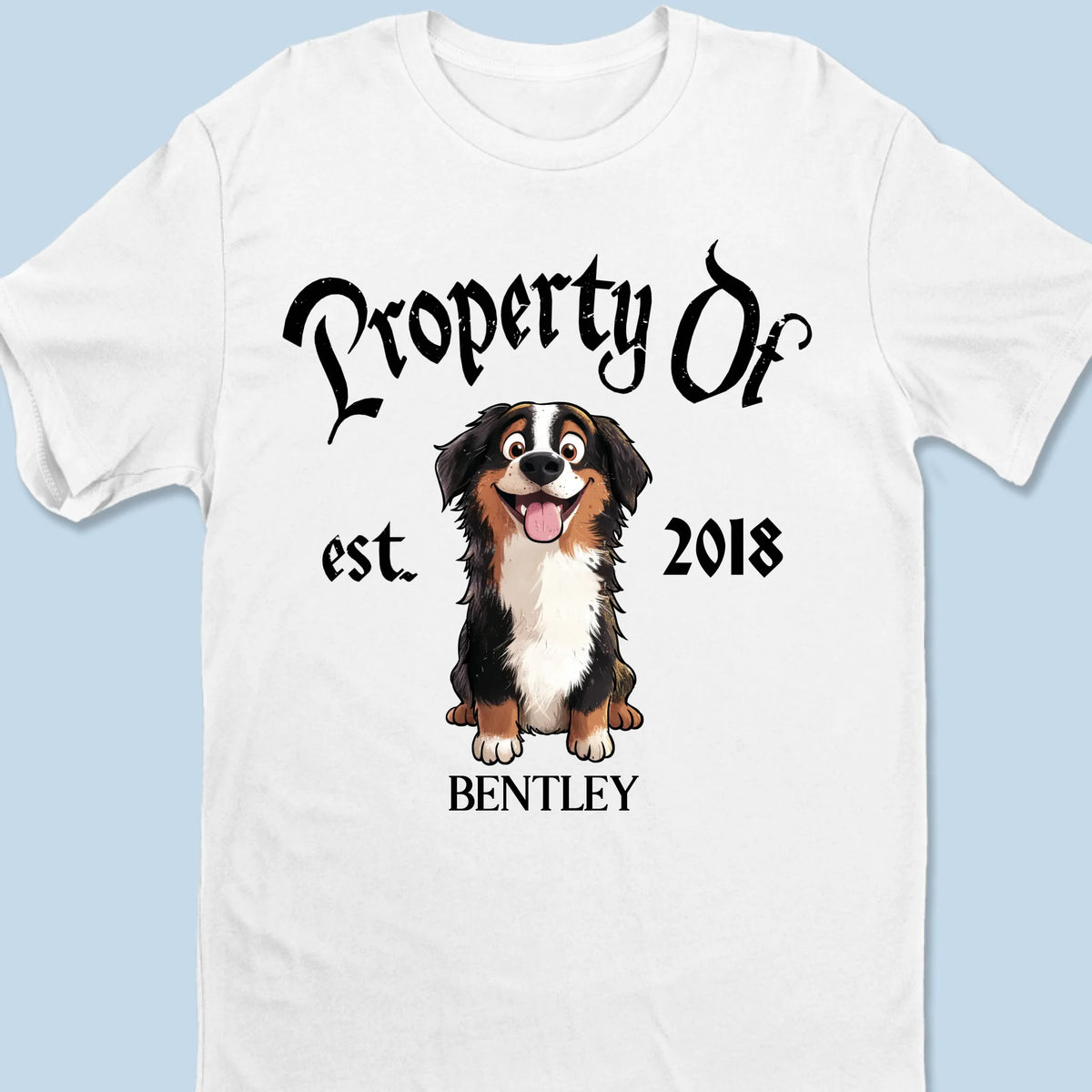 Property Of My Dog - Dog Personalized Custom Unisex T-shirt, Premium T-shirt, Hoodie - Gift For Pet Owners, Pet Lovers