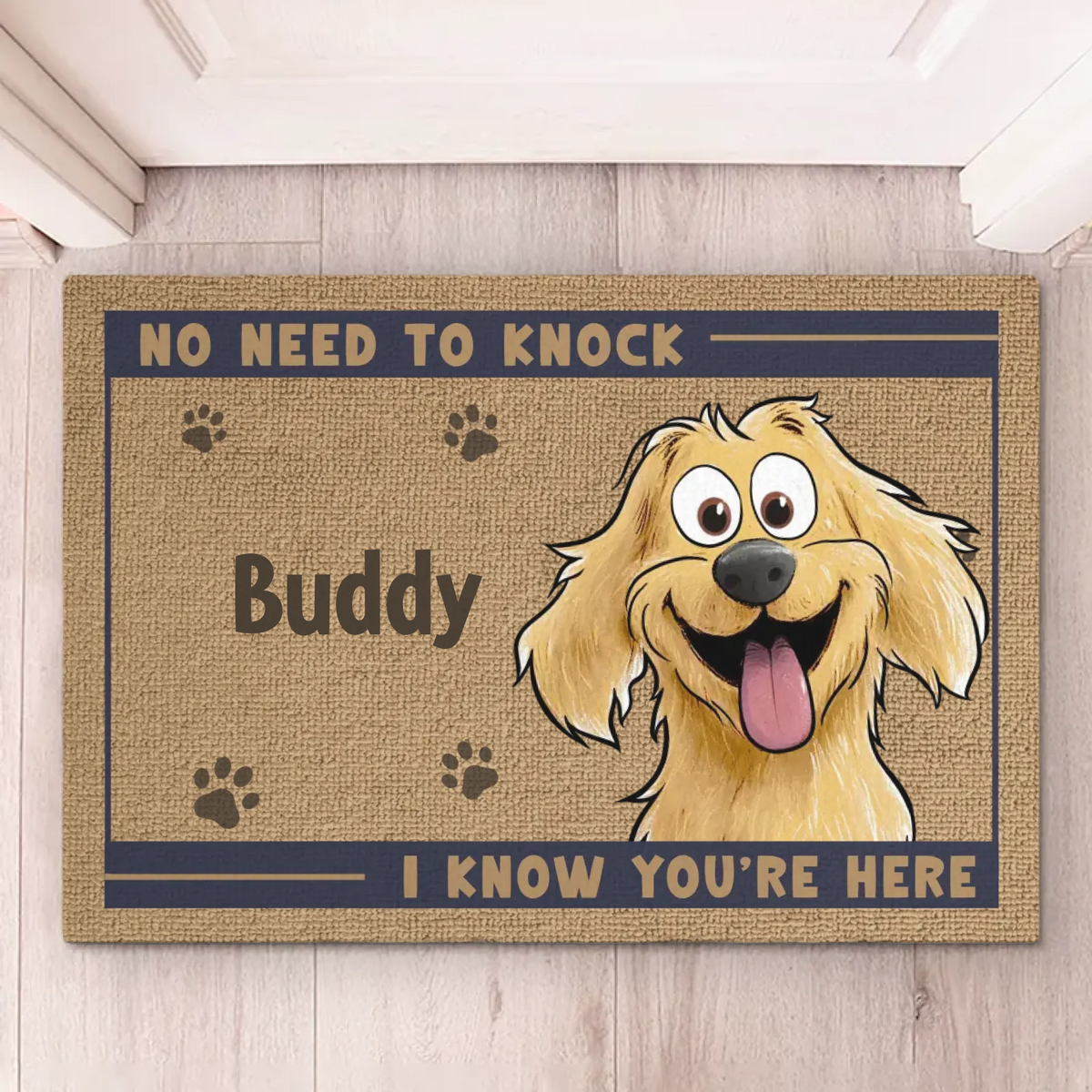 Our Security System Runs On Treats - Dog Personalized Custom Home Decor Decorative Mat - House Warming Gift For Pet Owners, Pet Lovers