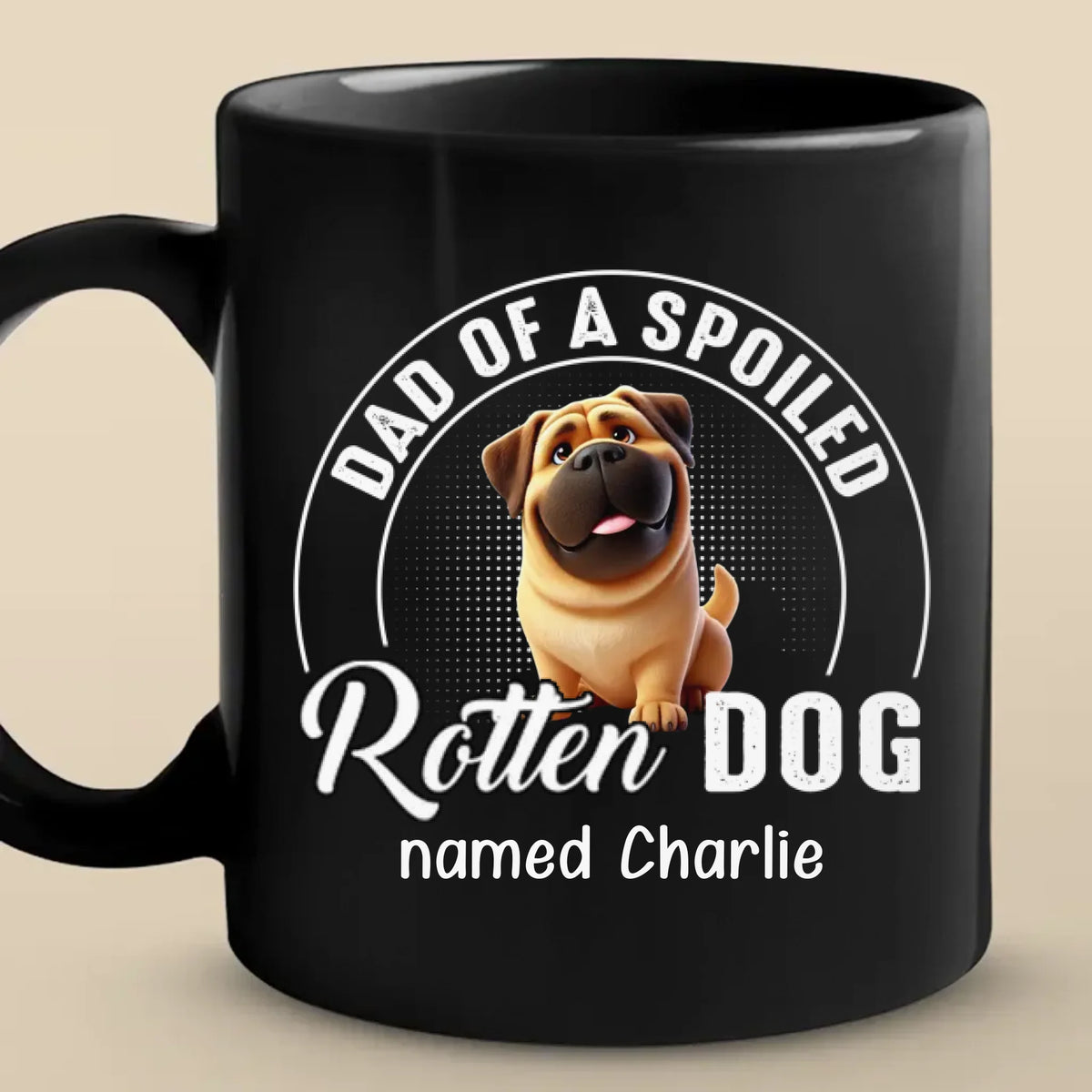 Fur, Chaos, And A Whole Lot Of Attitude - Dog & Cat Personalized Custom Black Mug - Gift For Pet Owners, Pet Lovers