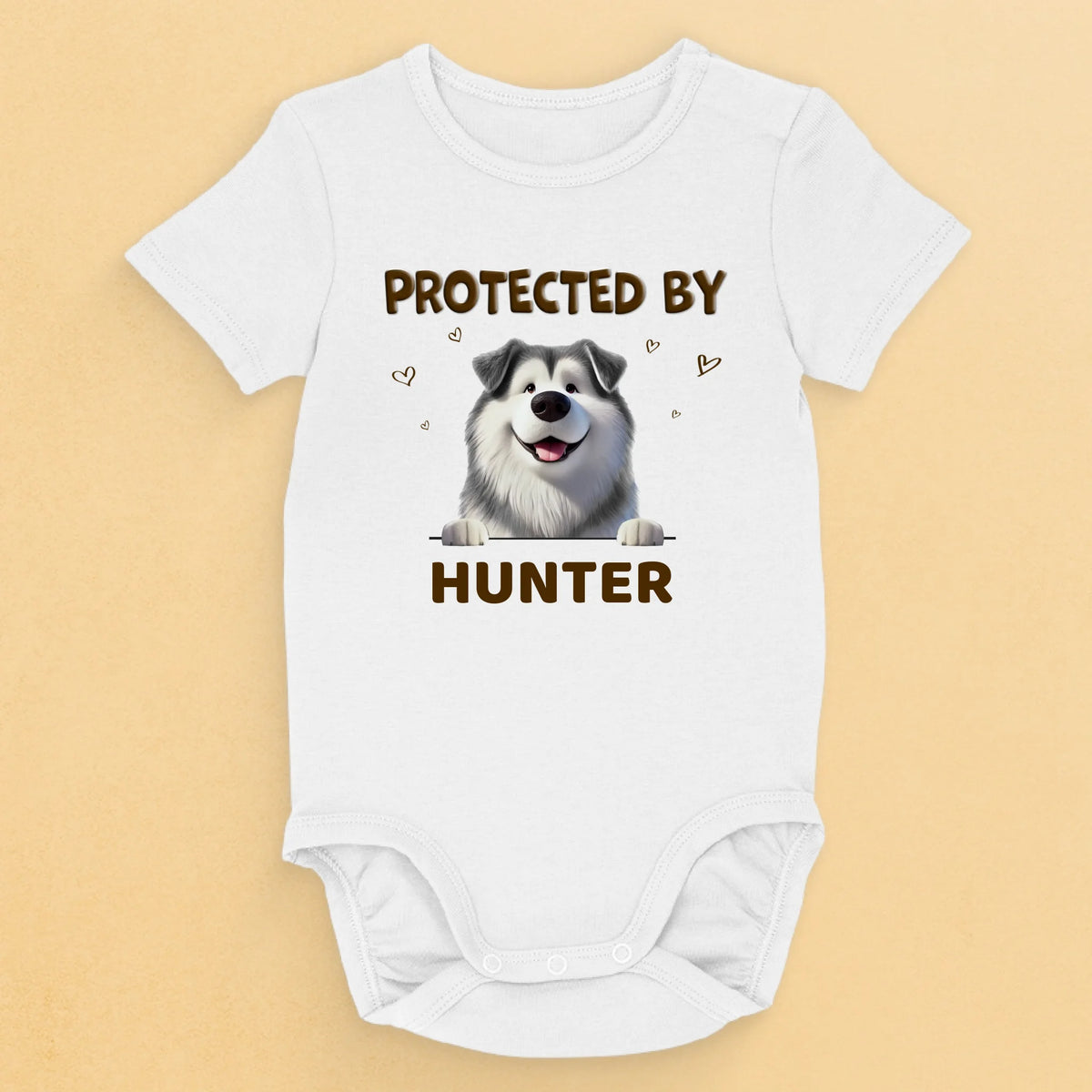 My Dogs, My Guardians - Dog Personalized Custom Baby Onesie - Baby Shower Gift, Gift For Pet Owners, Pet Lovers