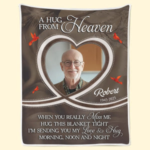 Custom Photo Forever Loved, Forever Missed - Memorial Personalized Custom Blanket - Sympathy Gift For Family Members