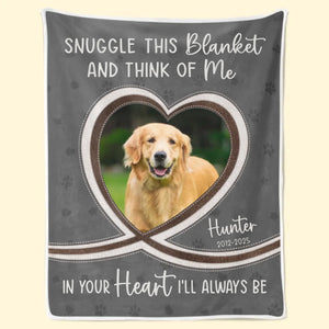 Custom Photo You Were Family - Memorial Personalized Custom Blanket - Sympathy Gift For Pet Owners, Pet Lovers