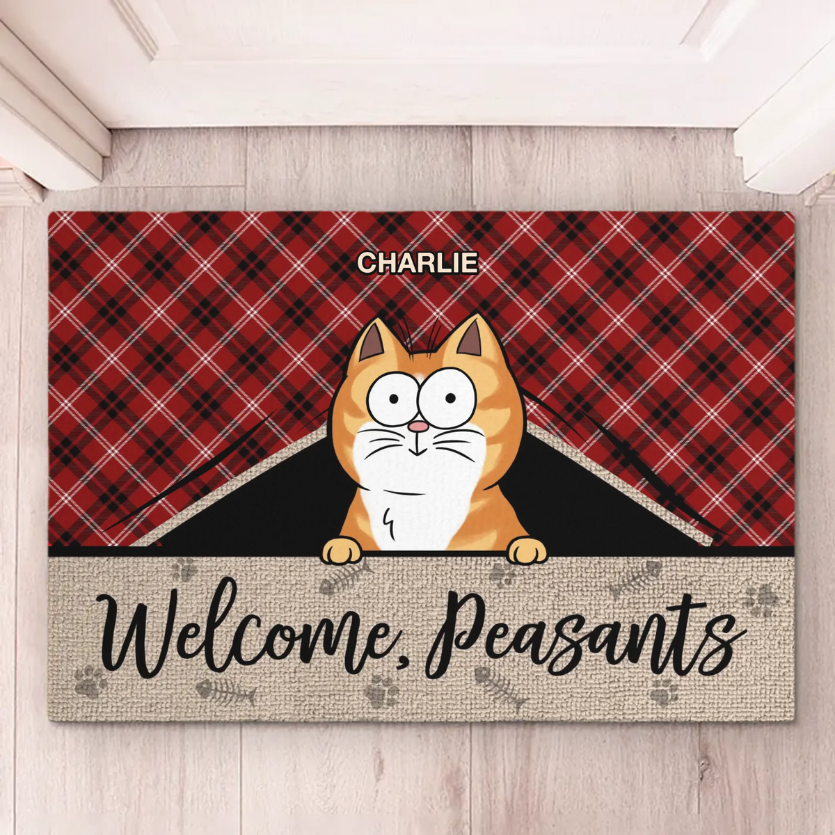 The Best Therapist Has Fur And Four Legs - Cat Personalized Custom Home Decor Decorative Mat - House Warming Gift For Pet Owners, Pet Lovers