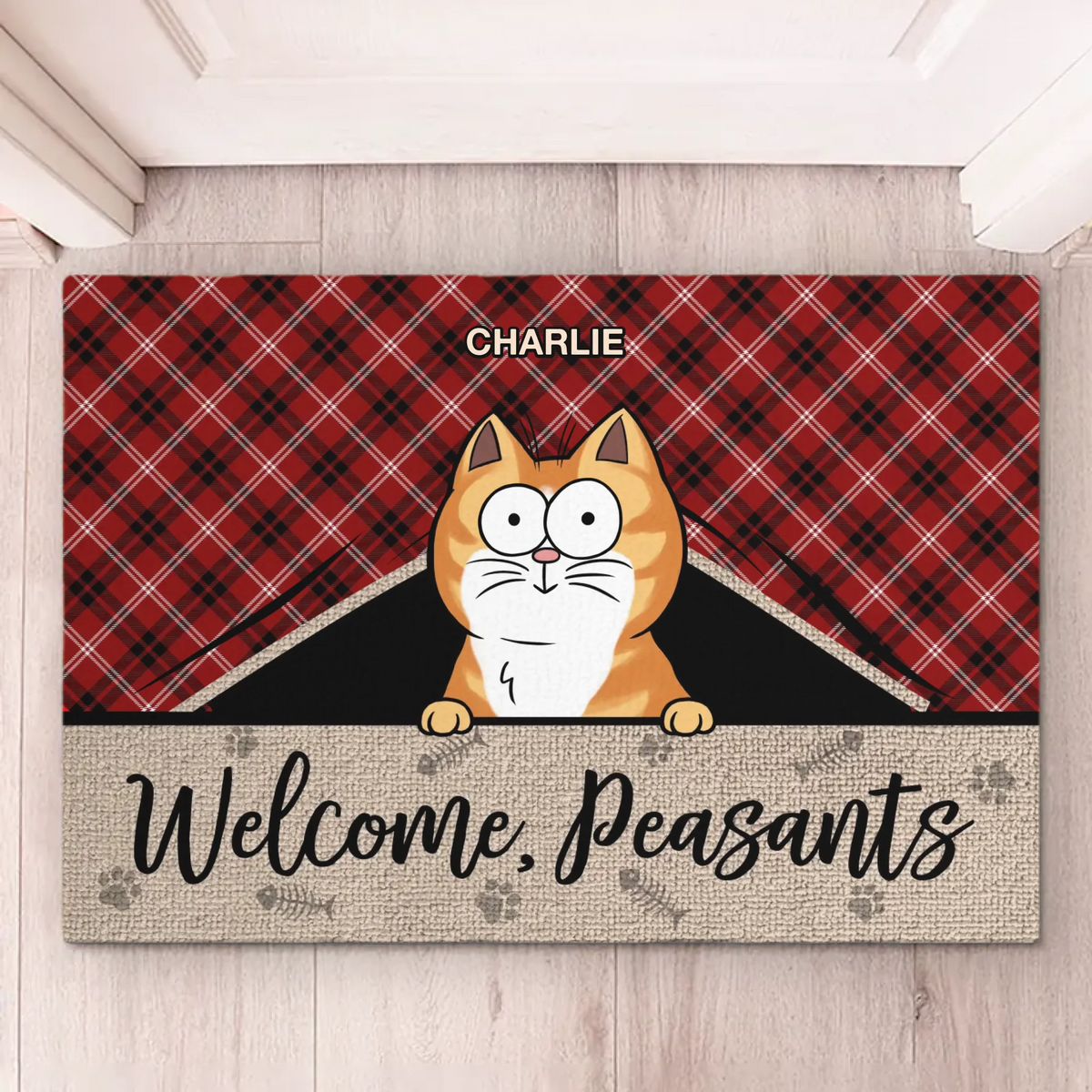 The Best Therapist Has Fur And Four Legs - Cat Personalized Custom Home Decor Decorative Mat - House Warming Gift For Pet Owners, Pet Lovers