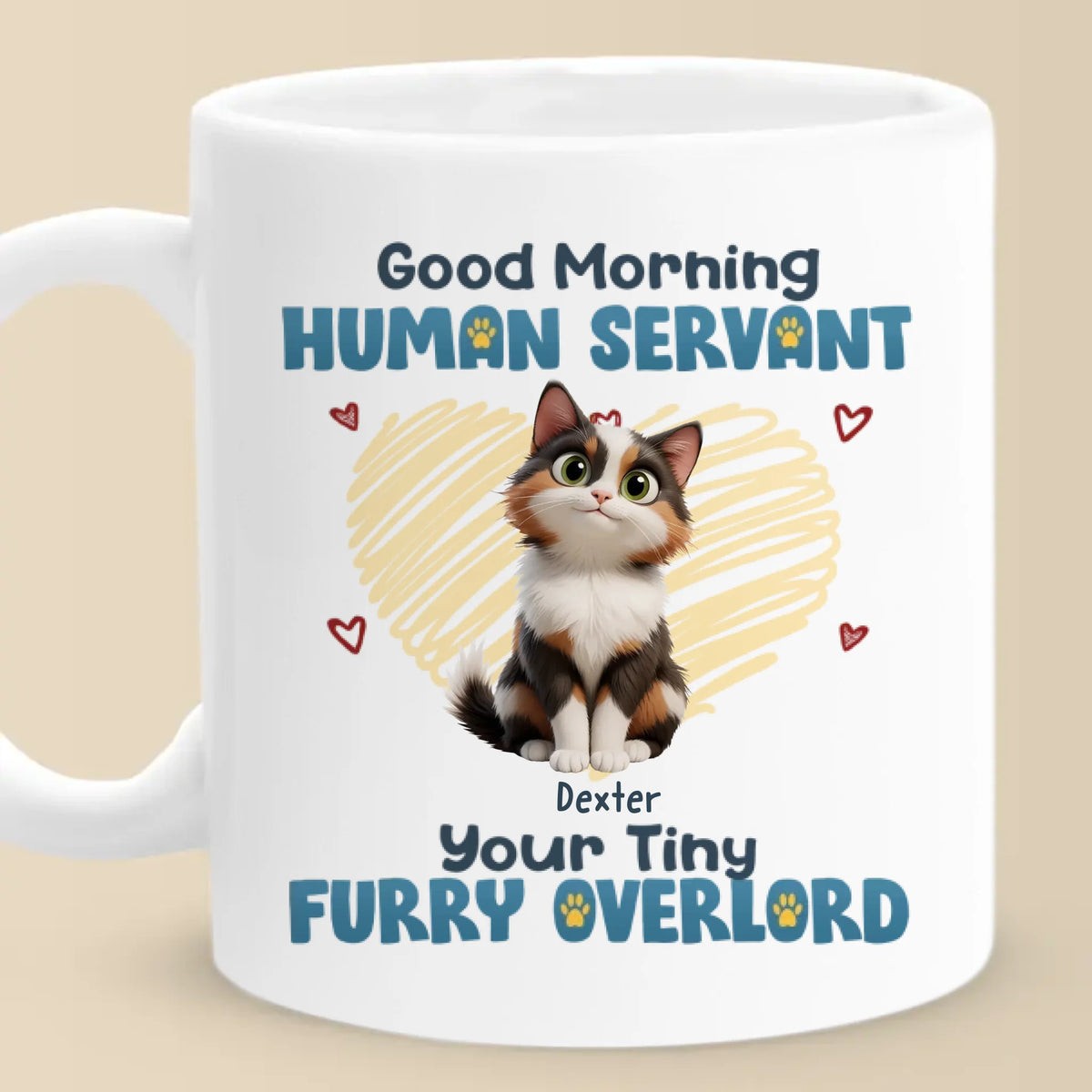 Paws And Reflect - Cat Personalized Custom Mug - Gift For Pet Owners, Pet Lovers