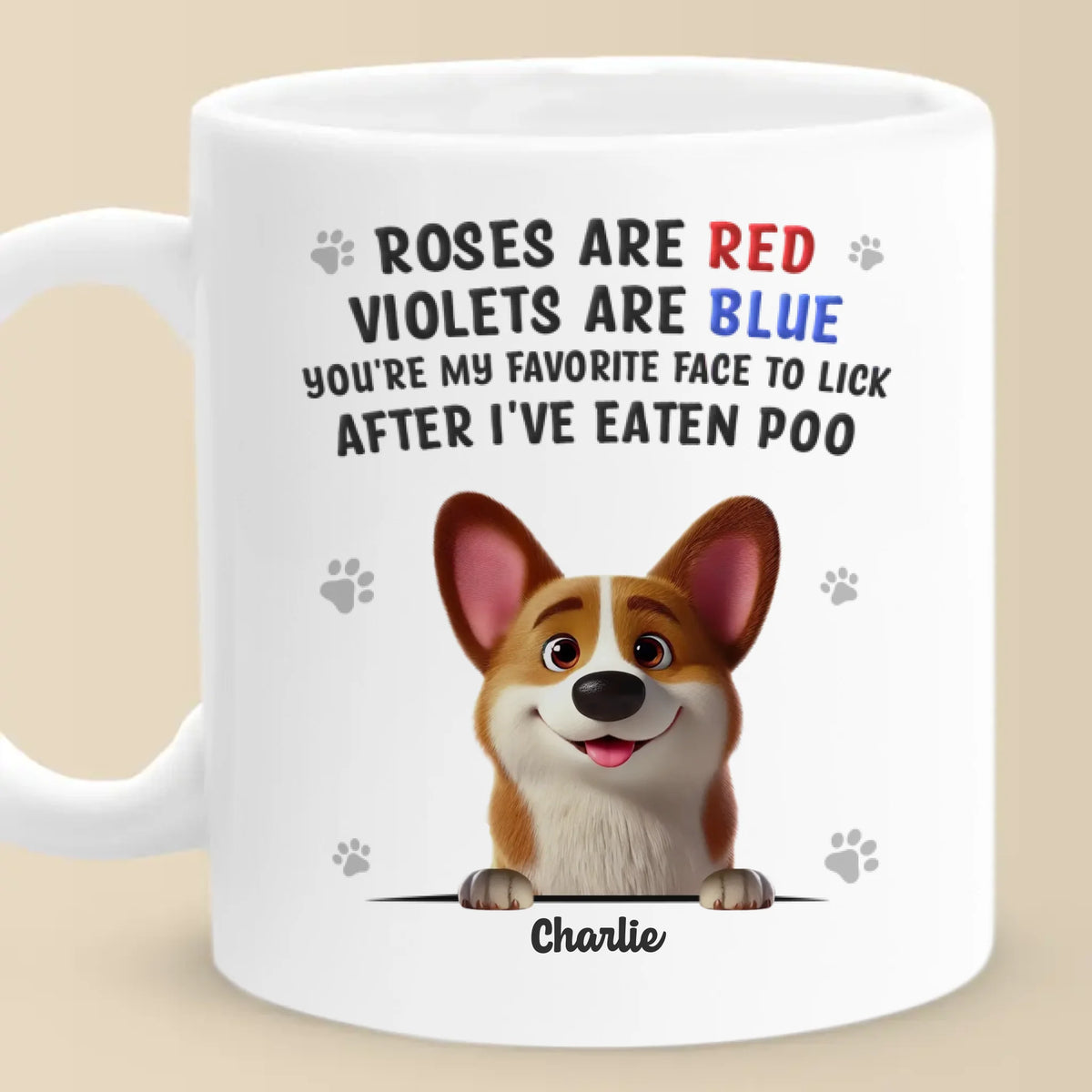 Sloppy Kisses Are My Love Language - Dog Personalized Custom Mug - Gift For Pet Owners, Pet Lovers