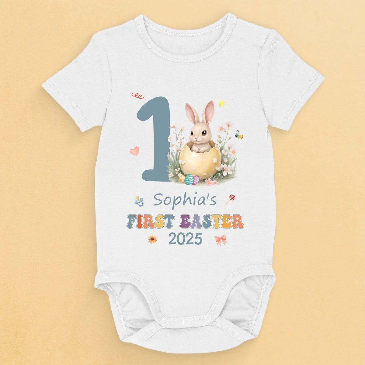 Cuteness Hatched This Easter - Family Personalized Custom Baby Onesie - Easter Gift For Baby Kids, Newborn Baby