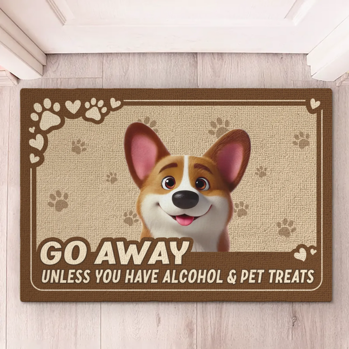 Humans Should Come With Treats - Dog & Cat Personalized Custom Home Decor Decorative Mat - House Warming Gift For Pet Owners, Pet Lovers