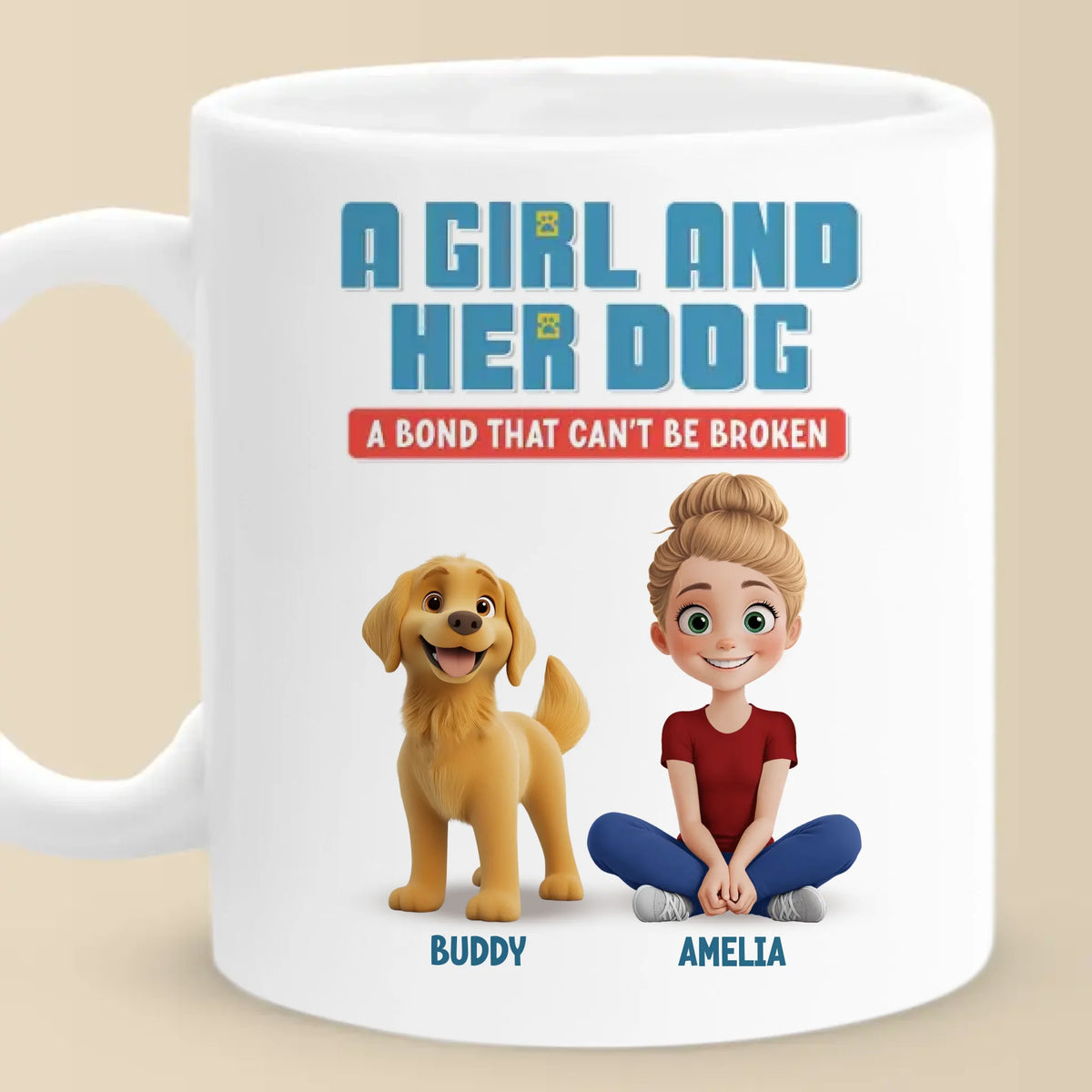 Can’t Resist Licking My Favorite Human - Dog Personalized Custom Mug - Gift For Pet Owners, Pet Lovers