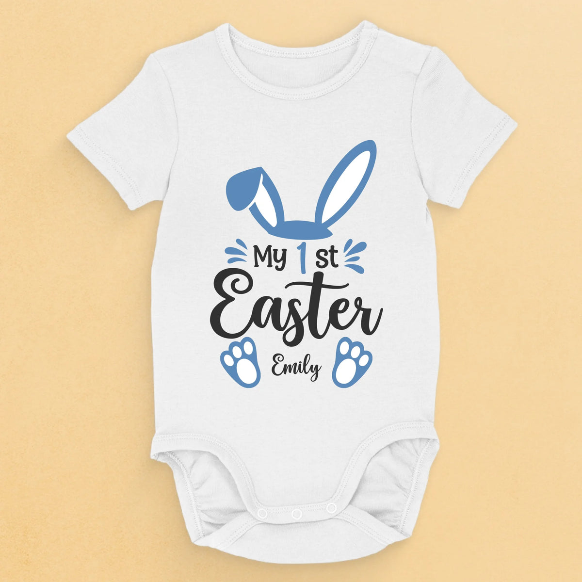 Snuggles, Giggles & Easter Joy - Family Personalized Custom Baby Onesie - Easter Gift For Baby Kids, Newborn Baby