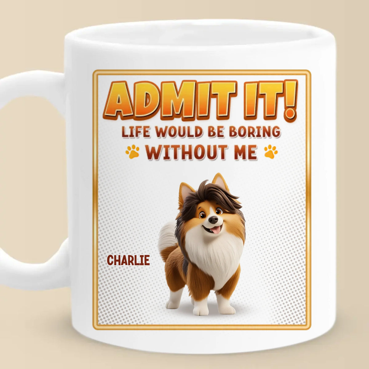 My Kid Has Four Paws And Endless Energy - Dog Personalized Custom Mug - Gift For Pet Owners, Pet Lovers