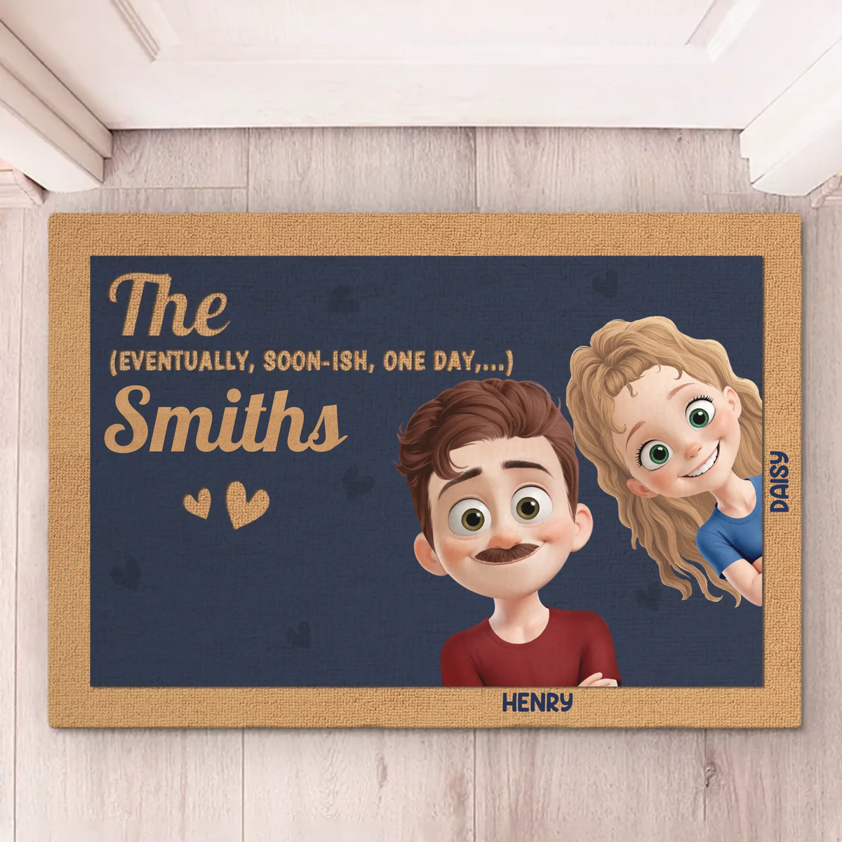 Love Is Our Endless Adventure - Couple Personalized Custom Home Decor Decorative Mat - House Warming Gift For Husband Wife, Anniversary