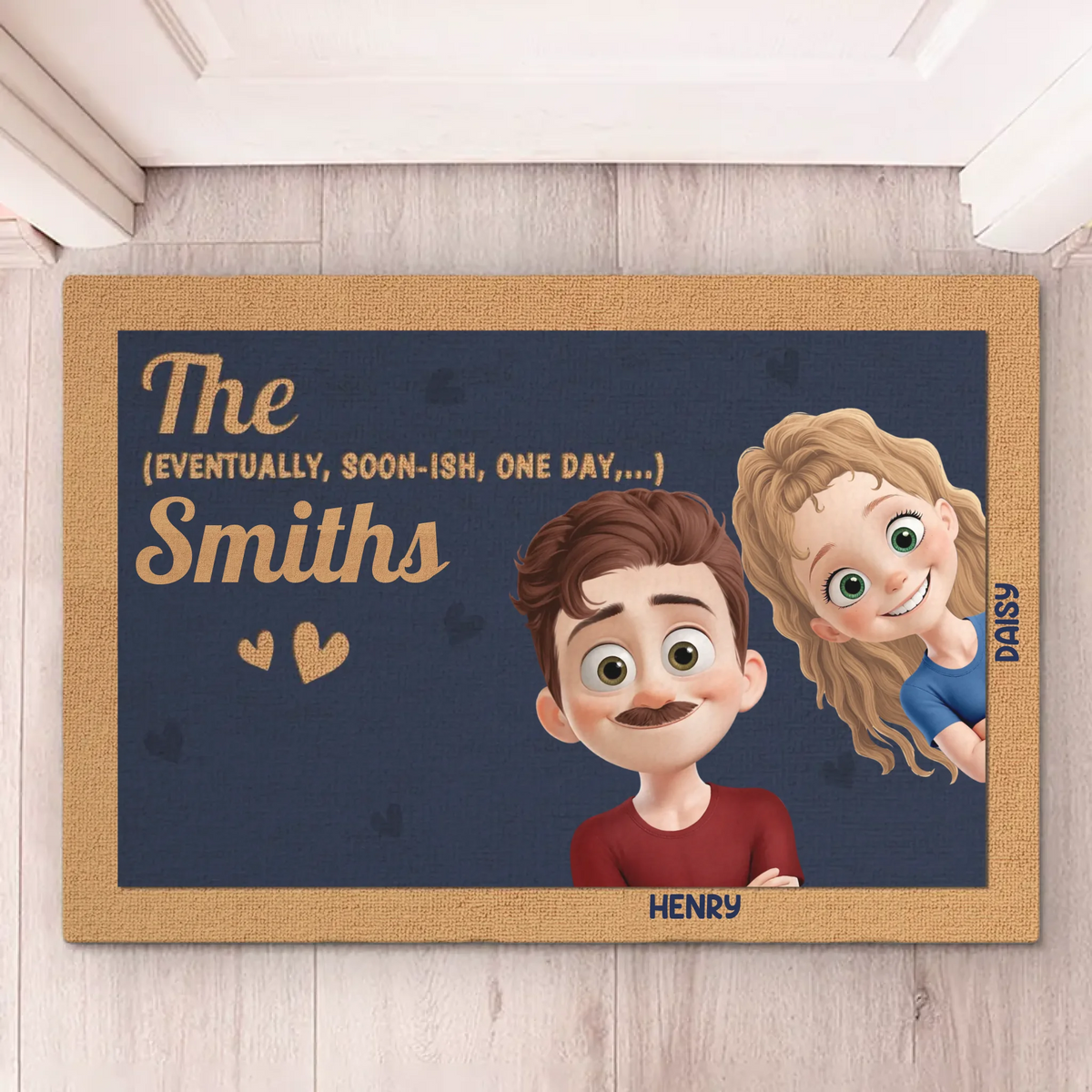 Love Is Our Endless Adventure - Couple Personalized Custom Home Decor Decorative Mat - House Warming Gift For Husband Wife, Anniversary