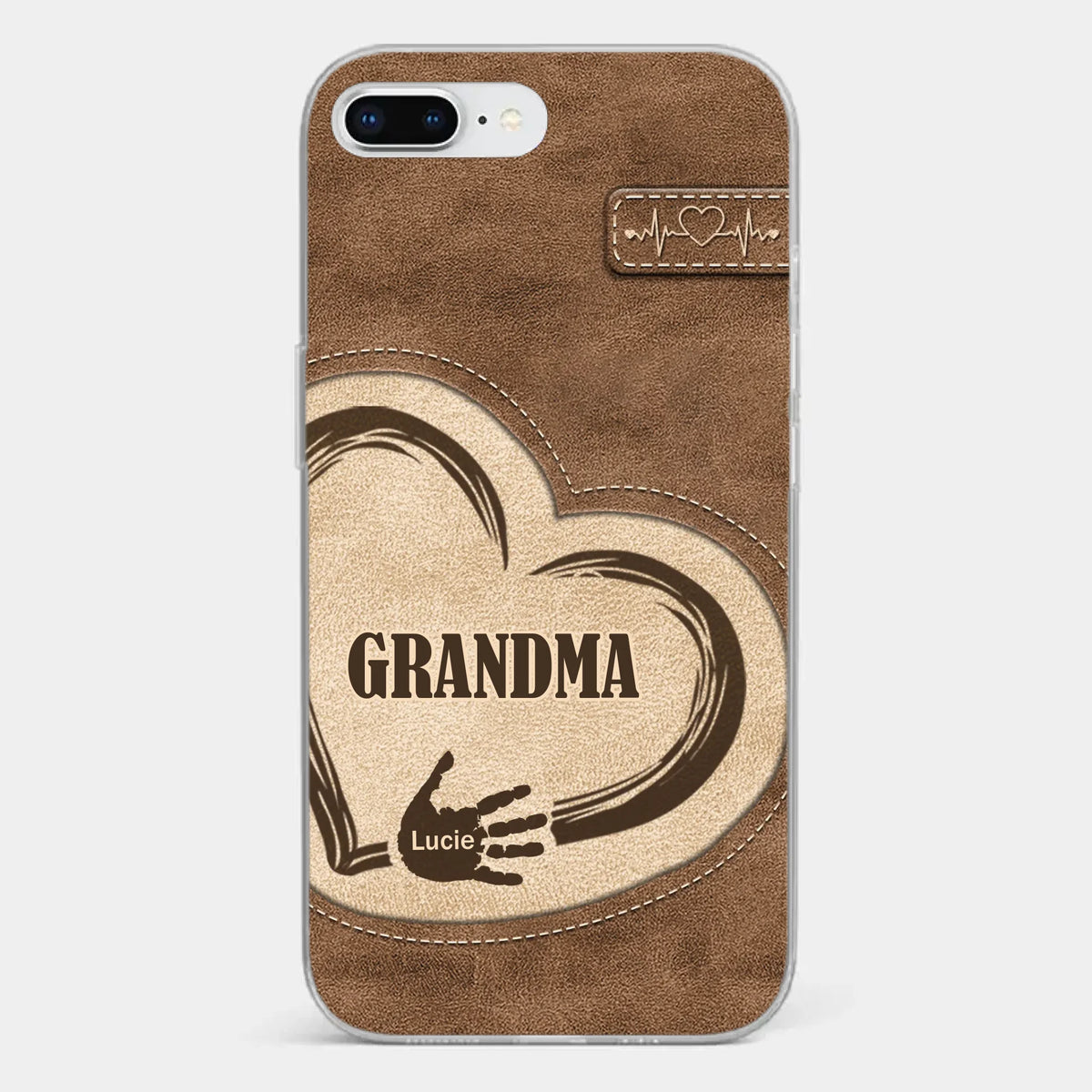 The Heart Of Our Home Is Family - Family Personalized Custom Clear Phone Case - Gift For Family Members