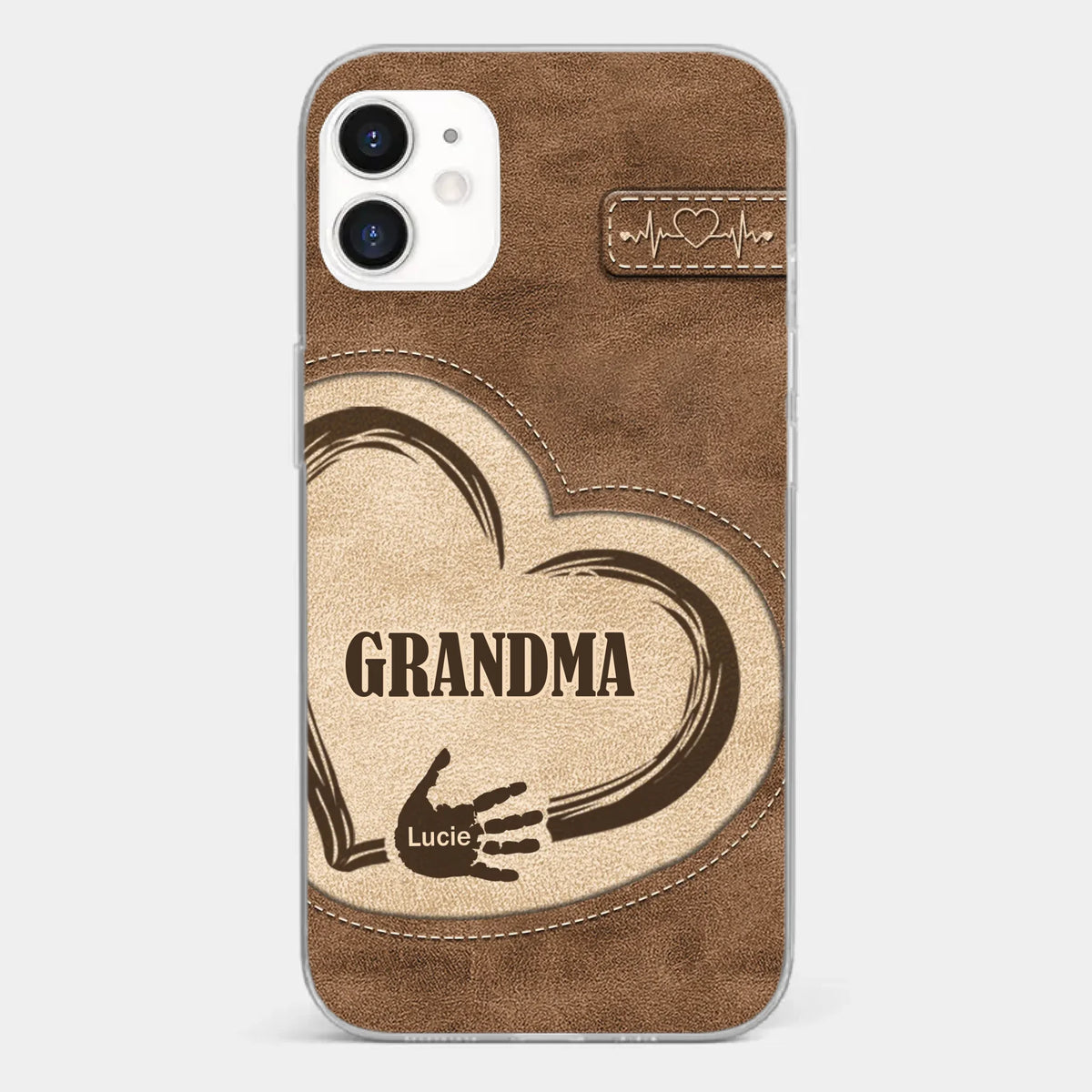The Heart Of Our Home Is Family - Family Personalized Custom Clear Phone Case - Gift For Family Members