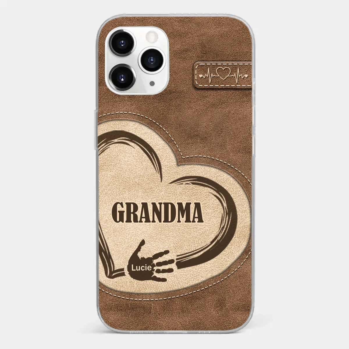 The Heart Of Our Home Is Family - Family Personalized Custom Clear Phone Case - Gift For Family Members