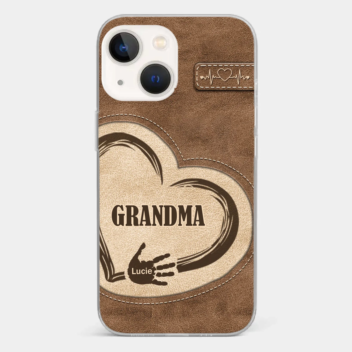 The Heart Of Our Home Is Family - Family Personalized Custom Clear Phone Case - Gift For Family Members