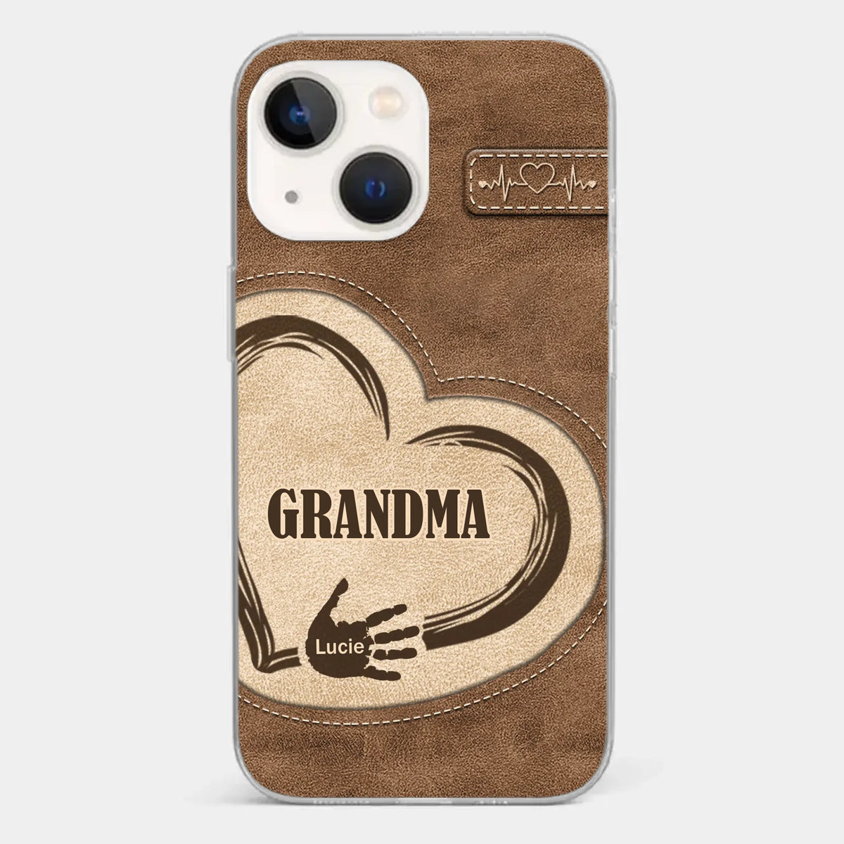 The Heart Of Our Home Is Family - Family Personalized Custom Clear Phone Case - Gift For Family Members