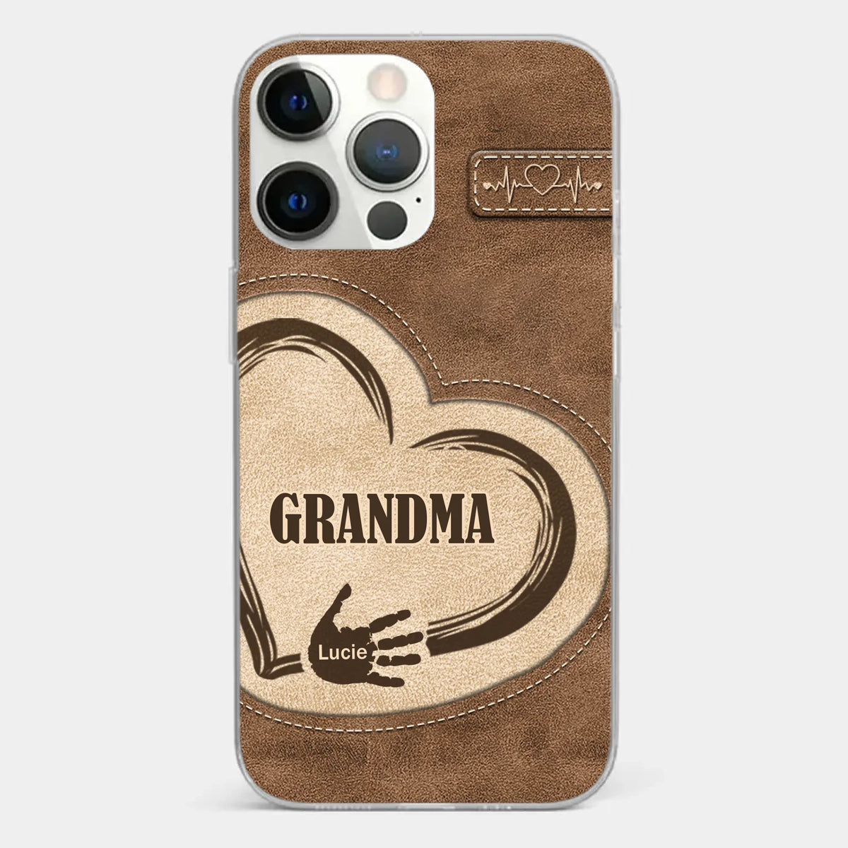 The Heart Of Our Home Is Family - Family Personalized Custom Clear Phone Case - Gift For Family Members