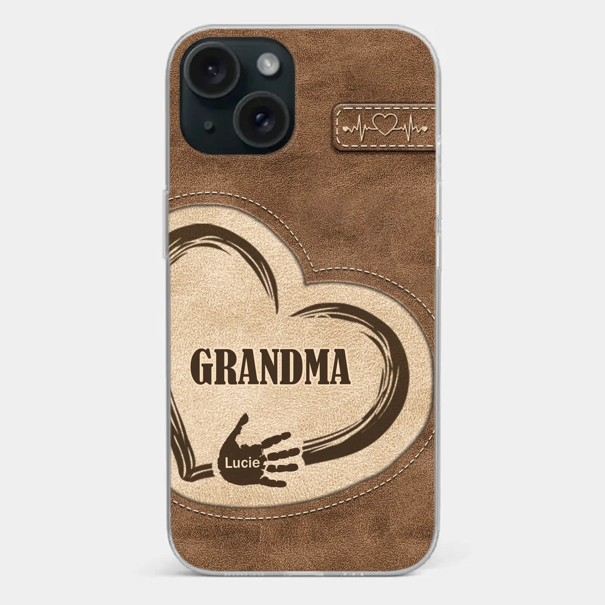 The Heart Of Our Home Is Family - Family Personalized Custom Clear Phone Case - Gift For Family Members