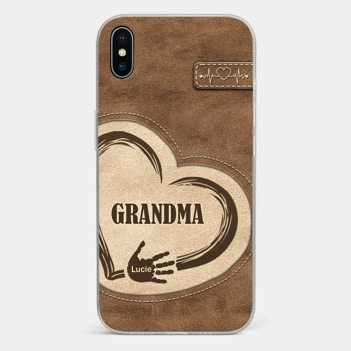 The Heart Of Our Home Is Family - Family Personalized Custom Clear Phone Case - Gift For Family Members